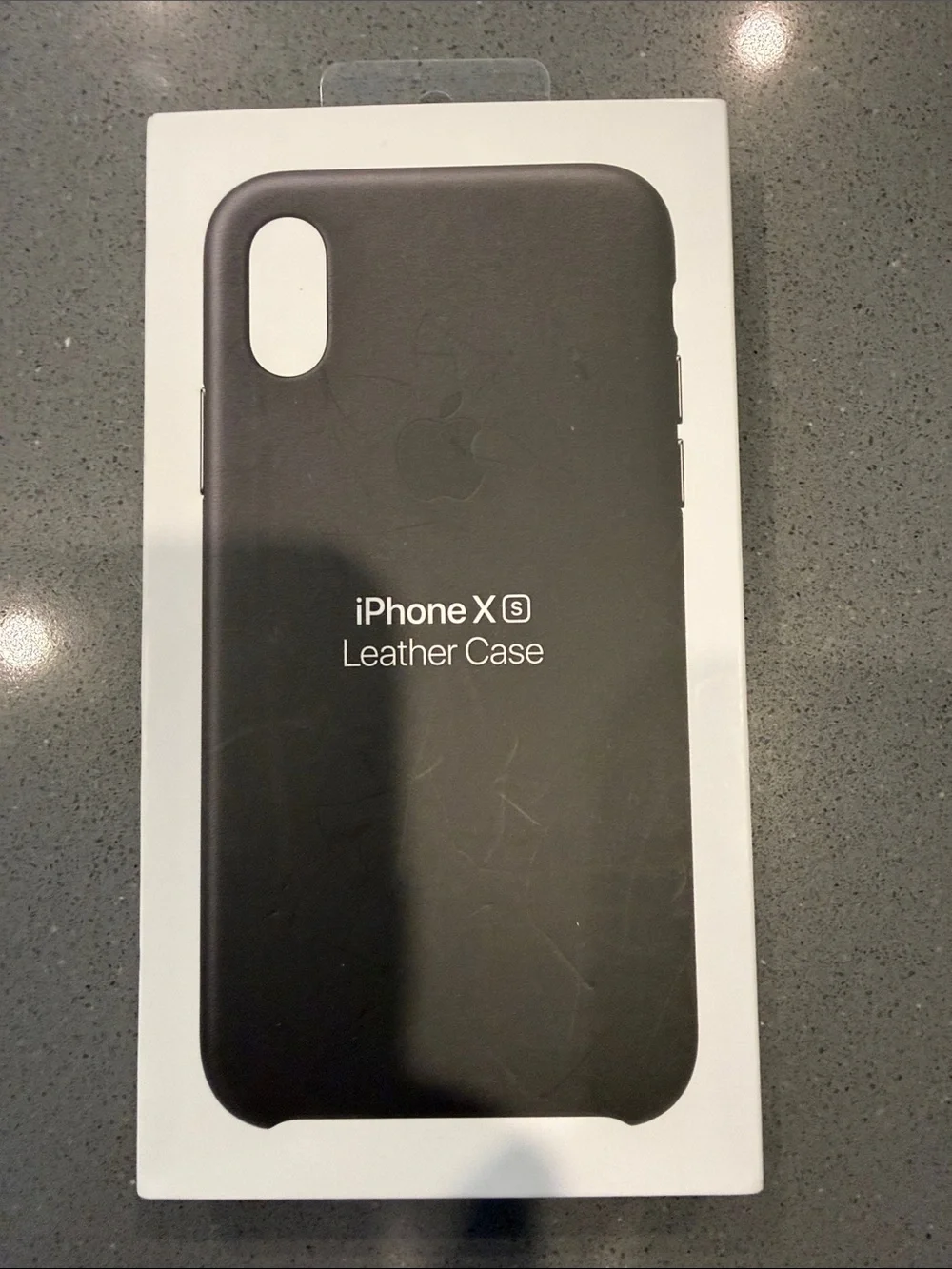 Apple iPhone XS Leather Case - Black